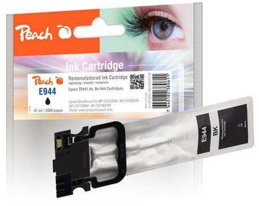 Peach, Peach Tintenpatrone schwarz kompatibel zu Epson T9441, No. 944 bk, Peach E944/945/946 Druckerpatrone bk ersetzt Epson T9441, No. 944BK, C13T944140 für z.B. Epson WorkForce Pro WFC 5290, Epson WorkForce WFC 5200