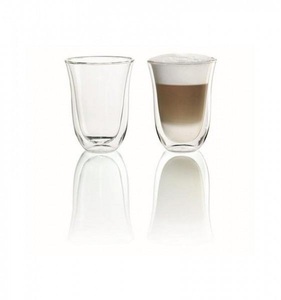 De Longhi, De Longhi 2er Set 220ml Latte Macchiato Gläser, De'Longhi Doppelwandige Latte Macchiato Gläser 330 ml 2erSet DLSC312