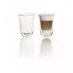 De Longhi, De Longhi 2er Set 220ml Latte Macchiato Gläser, De'Longhi Doppelwandige Latte Macchiato Gläser 330 ml 2erSet DLSC312