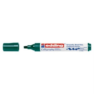 edding, EDDING Filzstift, Kalligraphie 1455, EDDING Permanent Marker 1455 1-5mm 1455-25 grün