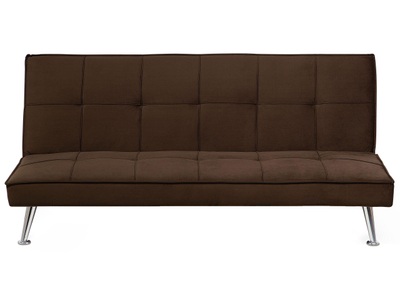 Beliani, Schlafcouch aus Polyester Retro HASLE Schlafcouch aus Polyester Retro HASLE, Beliani - Schlafsofa aus Polyester Modern HASLE, One Size, Braun Bunt