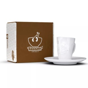 58 products, 58 Products - Kaffeetasse Buffled 80 ml - Weiss, Espresso-Mug VERDUTZT