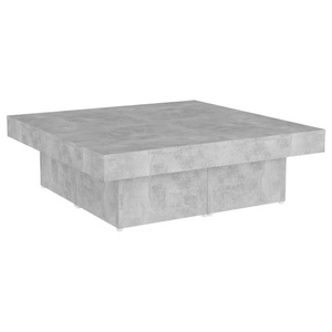 vidaXL, vidaXL Couchtisch Betongrau 90x90x28 cm Spanplatte