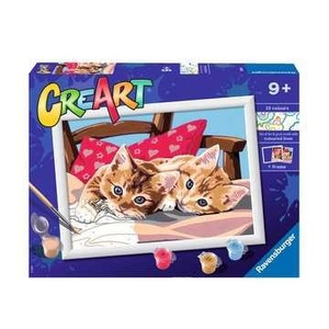 Ravensburger, Ravensburger Malen nach Zahlen CreArt: Two Cuddly Cats, Ravensburger Malen nach Zahlen »MnZ Serie D Two Cuddly Cats«