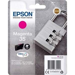 Epson, Original Tintenpatrone magenta Epson No. 35, T358340, Epson Tintenpatrone, rot, T358340, (650 Seiten)