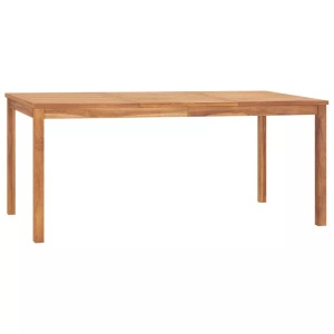 vidaXL, vidaXL Garten-Esstisch 180x90x77 cm Teak Massivholz, vidaXL Garten-Esstisch 180x90x77 cm Massivholz Teak