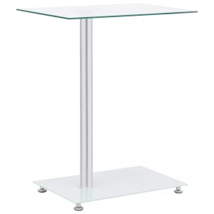 vidaXL, vidaXL Beistelltisch U-Form Transparent 45x30x58 cm Hartglas
