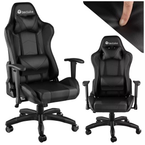 TecTake, Premium Racing Bürostuhl Twink Premium Racing Bürostuhl Twink, Tectake - Premium Racing Bürostuhl Twink, 68cm, Schwarz