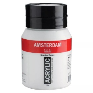 Amsterdam, Amsterdam Acrylfarbe Standard, Talens Acrylfarbe Amsterdam, zinkweiss, 17721042, (500ml)