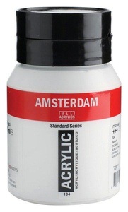 Amsterdam, Amsterdam Acrylfarbe Standard, Talens Acrylfarbe Amsterdam, zinkweiss, 17721042, (500ml)