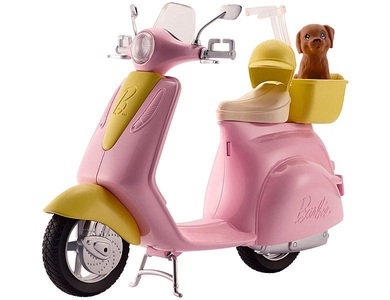 Barbie, Barbie Roller für Puppen, Mattel FRP56 Barbie Motorroller