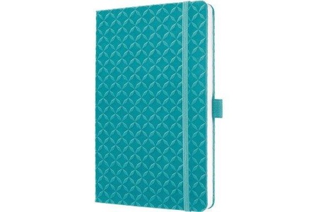 Sigel, Sigel Jolie® aqua green JN103 Notizbuch liniert Türkis Anzahl der Blätter: 174 DIN A5, Jolie NB HC, aqua green, lin., 174 S., 135mm x 203mm x 16mm, JN103