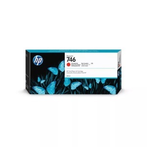Hp, HP 746 Chromatisches Rot DesignJet Tintenpatrone, 300 ml, Hewlett Packard Tintenpatrone, chrom. Red, 746, P2V81A, (300ml)