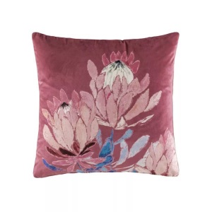 KAS, KAS - Zierkissen DALBY - Polyester - dunkelrot - 50/50 cm, Kas - Dalby Kissenbezug, 50 x cm, Multicolor