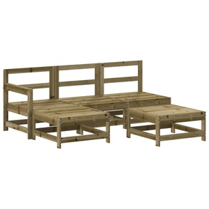 vidaXL, vidaXL 5-tlg. Garten-Lounge-Set Kiefernholz Imprägniert, vidaXL 5-tlg. Garten-Lounge-Set Kiefernholz Imprägniert