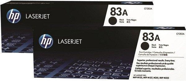 Hp, 2 Original Tonerpatronen schwarz HP No. 83A, CF283AD, HP Toner Nr. 83A (CF283AD) Black