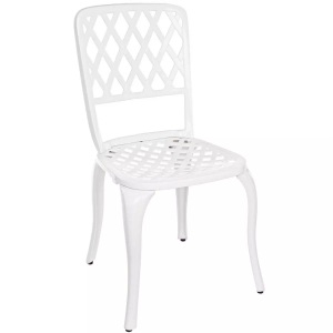 mutoni Garten, Aluminium Gartenstuhl Faenza weiss, Aluminium Gartenstuhl Faenza weiss