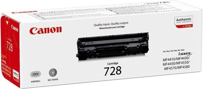 Canon, Original Tonerpatrone schwarz Canon 3500B002, 728, Canon 728 Original Tonerkartusche Schwarz