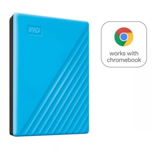WD, WD My Passport® Externe Festplatte 6.35 cm (2.5 Zoll) 2 TB Blau USB 3.0, WESTERN DIGITAL My Passport (2019) - Festplatte (HDD, 2 TB, Blau)