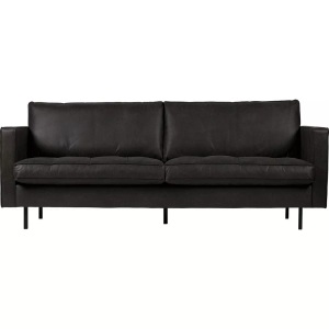 mutoni casual, Sofa Rodeo Classic 2.5 Sitzer Black, Sofa Rodeo Classic 2.5-Sitzer Recycling Leder Black 230