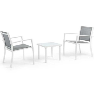 mutoni lifestyle, Garten Sitzgruppe Auri weiss (3-teilig), Garten Sitzgruppe Auri weiss (3-teilig)