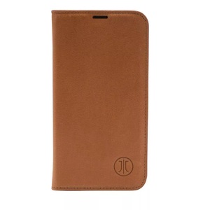 JT Berlin, JT Berlin Echtleder Tegel Leder Case Apple iPhone 14 Pro Max Cognac, Apple - iPhone 14 Pro Max JT Berlin Tegel Flip Case, Braun