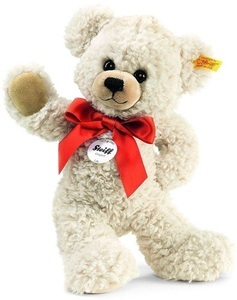 Steiff, Steiff Schlenker-Teddy LILLY (28 cm) in weiß, Steiff - Lilly Schlenker-Teddybär, creme, 28cm