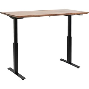Kare Design, Tisch Office Symphony Dunkel Schwarz 160x80, Tisch Office Symphony höhenverstellbar Dunkel Schwarz 160x80