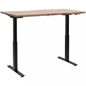 Kare Design, Tisch Office Symphony Dunkel Schwarz 160x80, Tisch Office Symphony höhenverstellbar Dunkel Schwarz 160x80