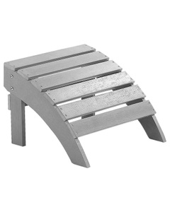 Beliani, Fusshocker Kunstholz hellgrau ADIRONDACK, Beliani - Garden Fusshocker aus Kunstholz Retro ADIRONDACK, One Size, Rauch
