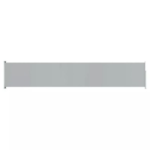 vidaXL, vidaXL Seitenmarkise Ausziehbar 117x600 cm Grau, vidaXL Seitenmarkise Ausziehbar 117x600 cm Grau
