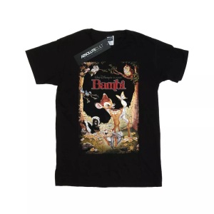 Disney, Bambi Retro Poster Tshirt Unisex Schwarz 128, Disney - TShirt, 128, Schwarz