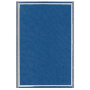 Beliani, Teppich aus Polypropylen Modern ETAWAH Teppich aus Polypropylen Modern ETAWAH, Beliani - Teppich aus Polypropylen Modern ETAWAH, 120cm, Dunkelblau