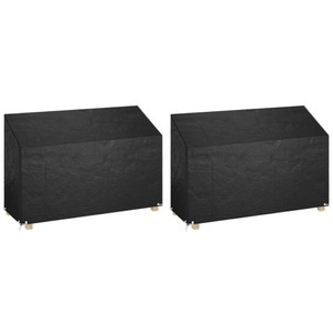 vidaXL, vidaXL Abdeckungen für Gartenbank 2 Stk. 8 Ösen 190x70x70/88 cm, vidaXL Abdeckungen für Gartenbank 2 Stk. 8 Ösen 190x70x70/88 cm
