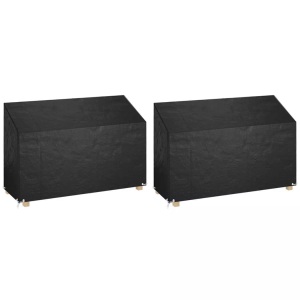 vidaXL, vidaXL Abdeckungen für Gartenbank 2 Stk. 8 Ösen 190x70x70/88 cm, vidaXL Abdeckungen für Gartenbank 2 Stk. 8 Ösen 190x70x70/88 cm