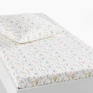 LA REDOUTE INTERIEURS, Fixleintuch Miria aus Bio-Baumwolle, Fixleintuch Miria aus Bio-Baumwolle