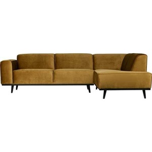 mutoni casual, Ecksofa Statement Rechts Velvet Honiggelb, Ecksofa Statement rechts Velvet Honiggelb 274x210