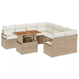 vidaXL, VidaXL - Garten-sofa-set poly-rattan, One Size, Beige
