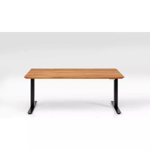 Kare Design, Schreibtisch Office Symphony Eiche Schwarz 180x90, Schreibtisch Office Symphony höhenverstellbar Eiche Schwarz 180x90