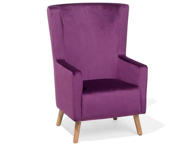 Beliani, Beliani Sessel Samtstoff violett ONEIDA, 