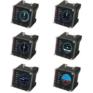 Logitech, Logitech G Saitek Pro Flight Instrument Panel, LOGITECH G Pro Flight Instrument Panel - Instrumenten (Schwarz)