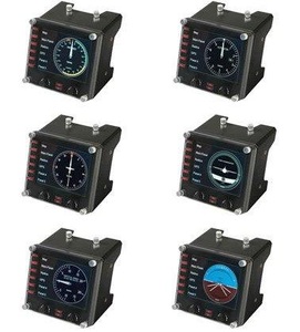 Logitech, Logitech G Saitek Pro Flight Instrument Panel, LOGITECH G Pro Flight Instrument Panel - Instrumenten (Schwarz)