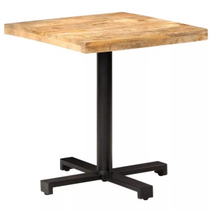 vidaXL, vidaXL Bistrotisch Quadratisch 70x70x75 cm Raues Mangoholz, vidaXL Bistrotisch Quadratisch 70x70x75 cm Raues Mangoholz