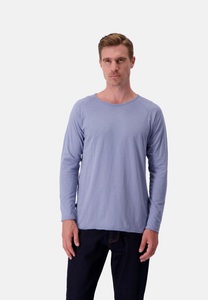 Langarmshirts Longsleeve - Slub Herren Blau XXL