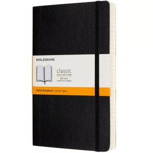 undefined, Moleskine Notizbuch, Large, A5 Liniert, Erweiterte Seitenanzahl, Soft Cover, Schwarz, Moleskine Notizbuch, SC, L/A5, liniert, schwarz, 240 Seiten, 628042