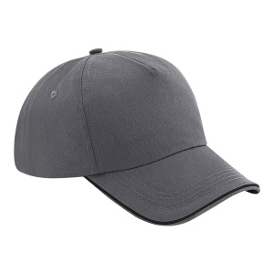 Beechfield, Authentic 5panel Kappe Herren Grau ONE SIZE, Beechfield - Authentic 5Panel Kappe, für Damen, Grau, One Size