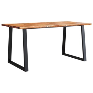 vidaXL, vidaXL Esstisch Baumkante 160x80x75 cm Massivholz Akazie
