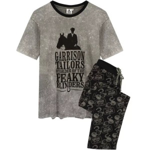Peaky Blinders, Schlafanzug Mit Langer Hose Unisex Grau L, Peaky Blinders - Schlafanzug mit langer Hose, L, Grau