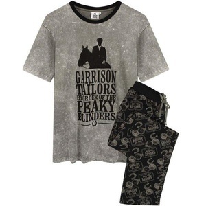 Peaky Blinders, Schlafanzug Mit Langer Hose Unisex Grau L, Peaky Blinders - Schlafanzug mit langer Hose, L, Grau