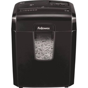 Fellowes, Fellowes 8CD - Aktenvernichter (Schwarz), Fellowes Aktenvernichter 8Cd Partikelschnitt Sicherheitsstufe P-4 8 Blatt